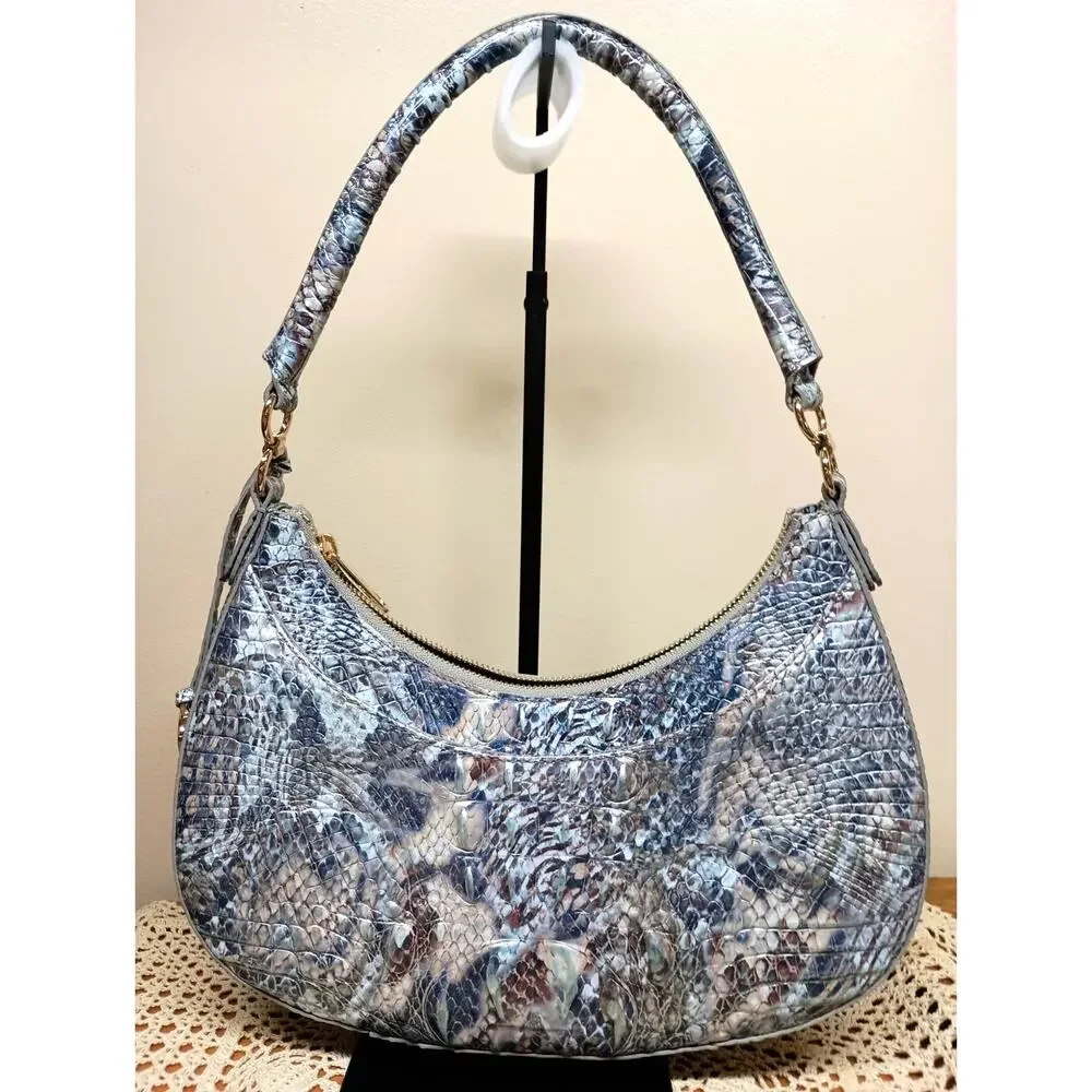 NWOT Brahmin Small Bekka Icy Python